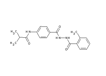 2-methyl-N-(4-{[2-(2-methylbenzoyl)hydrazino]carbonyl}phenyl)propanamide