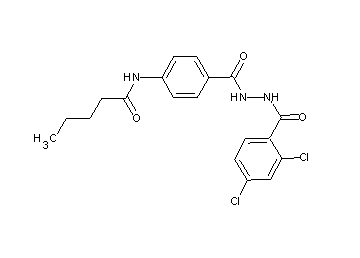 N-(4-{[2-(2,4-dichlorobenzoyl)hydrazino]carbonyl}phenyl)pentanamide