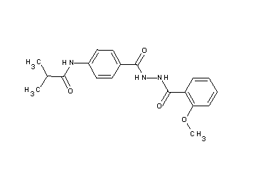 N-(4-{[2-(2-methoxybenzoyl)hydrazino]carbonyl}phenyl)-2-methylpropanamide