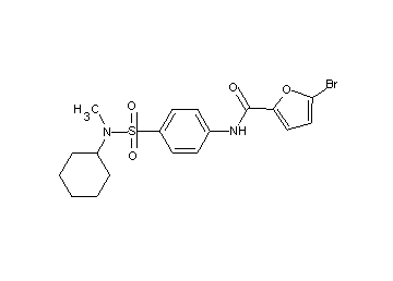 5-bromo-N-(4-{[cyclohexyl(methyl)amino]sulfonyl}phenyl)-2-furamide