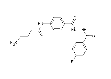 N-(4-{[2-(4-fluorobenzoyl)hydrazino]carbonyl}phenyl)pentanamide