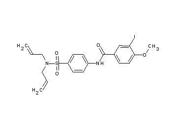 N-{4-[(diallylamino)sulfonyl]phenyl}-3-iodo-4-methoxybenzamide