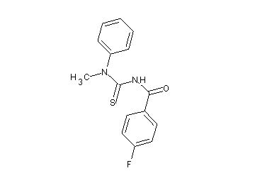 4-fluoro-N-{[methyl(phenyl)amino]carbonothioyl}benzamide