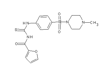N-[({4-[(4-methyl-1-piperazinyl)sulfonyl]phenyl}amino)carbonothioyl]-2-furamide