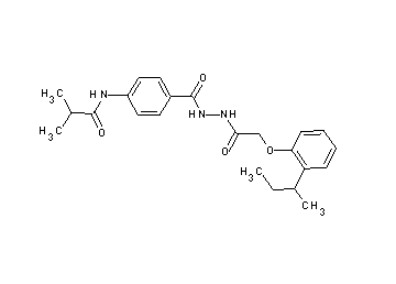 N-[4-({2-[(2-sec-butylphenoxy)acetyl]hydrazino}carbonyl)phenyl]-2-methylpropanamide