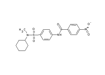 N-(4-{[cyclohexyl(methyl)amino]sulfonyl}phenyl)-4-nitrobenzamide - Click Image to Close