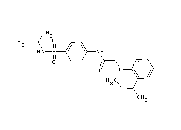 2-(2-sec-butylphenoxy)-N-{4-[(isopropylamino)sulfonyl]phenyl}acetamide - Click Image to Close