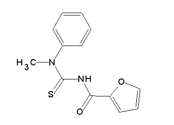 N-{[methyl(phenyl)amino]carbonothioyl}-2-furamide