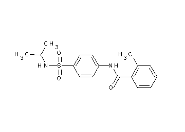 N-{4-[(isopropylamino)sulfonyl]phenyl}-2-methylbenzamide - Click Image to Close