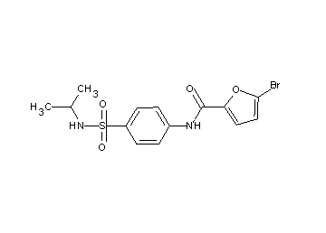 5-bromo-N-{4-[(isopropylamino)sulfonyl]phenyl}-2-furamide