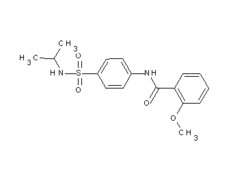 N-{4-[(isopropylamino)sulfonyl]phenyl}-2-methoxybenzamide