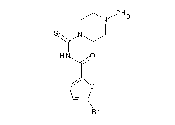 5-bromo-N-[(4-methyl-1-piperazinyl)carbonothioyl]-2-furamide