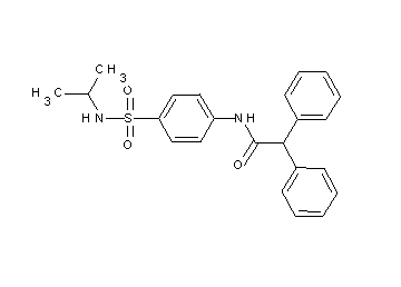 N-{4-[(isopropylamino)sulfonyl]phenyl}-2,2-diphenylacetamide