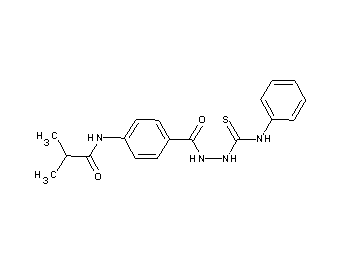 N-(4-{[2-(anilinocarbonothioyl)hydrazino]carbonyl}phenyl)-2-methylpropanamide