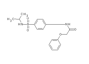 N-{4-[(isopropylamino)sulfonyl]phenyl}-2-phenoxyacetamide