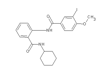 N-{2-[(cyclohexylamino)carbonyl]phenyl}-3-iodo-4-methoxybenzamide