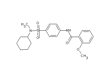 N-(4-{[cyclohexyl(methyl)amino]sulfonyl}phenyl)-2-methoxybenzamide