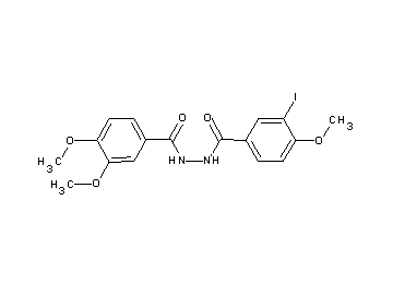 N'-(3,4-dimethoxybenzoyl)-3-iodo-4-methoxybenzohydrazide - Click Image to Close
