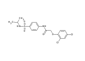 2-(2,4-dichlorophenoxy)-N-{4-[(isopropylamino)sulfonyl]phenyl}acetamide
