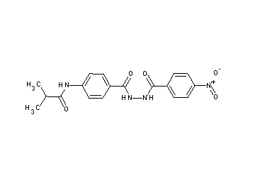 2-methyl-N-(4-{[2-(4-nitrobenzoyl)hydrazino]carbonyl}phenyl)propanamide