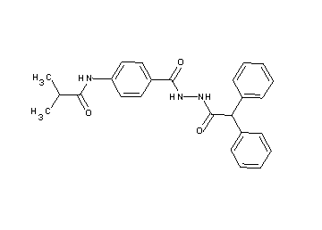 N-(4-{[2-(diphenylacetyl)hydrazino]carbonyl}phenyl)-2-methylpropanamide