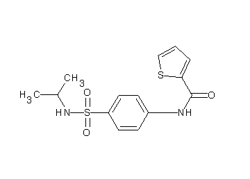 N-{4-[(isopropylamino)sulfonyl]phenyl}-2-thiophenecarboxamide