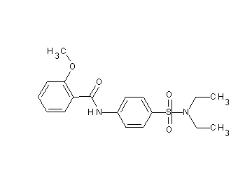 N-{4-[(diethylamino)sulfonyl]phenyl}-2-methoxybenzamide
