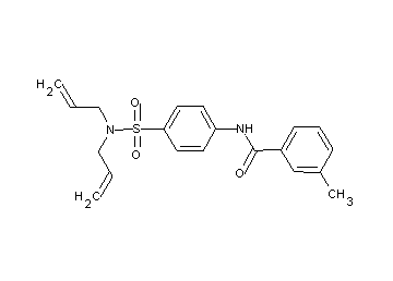 N-{4-[(diallylamino)sulfonyl]phenyl}-3-methylbenzamide