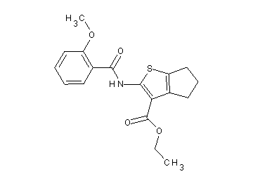 ethyl 2-[(2-methoxybenzoyl)amino]-5,6-dihydro-4H-cyclopenta[b]thiophene-3-carboxylate - Click Image to Close