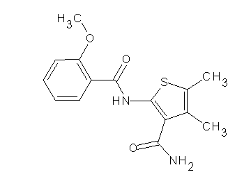 2-[(2-methoxybenzoyl)amino]-4,5-dimethyl-3-thiophenecarboxamide