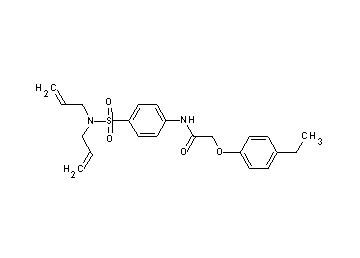 N-{4-[(diallylamino)sulfonyl]phenyl}-2-(4-ethylphenoxy)acetamide