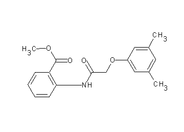 methyl 2-{[(3,5-dimethylphenoxy)acetyl]amino}benzoate - Click Image to Close