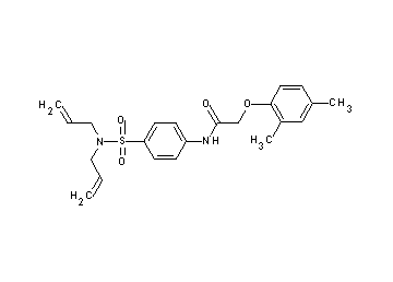 N-{4-[(diallylamino)sulfonyl]phenyl}-2-(2,4-dimethylphenoxy)acetamide