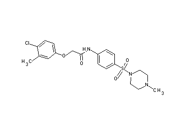2-(4-chloro-3-methylphenoxy)-N-{4-[(4-methyl-1-piperazinyl)sulfonyl]phenyl}acetamide