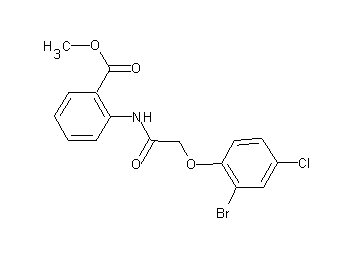 methyl 2-{[(2-bromo-4-chlorophenoxy)acetyl]amino}benzoate