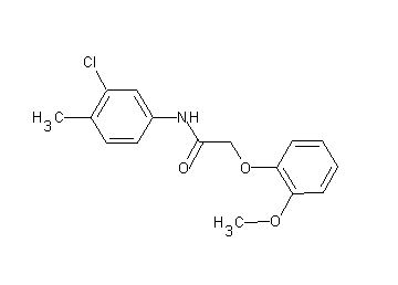 N-(3-chloro-4-methylphenyl)-2-(2-methoxyphenoxy)acetamide