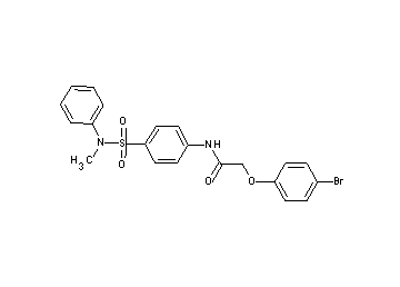 2-(4-bromophenoxy)-N-(4-{[methyl(phenyl)amino]sulfonyl}phenyl)acetamide