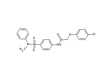 2-(4-chlorophenoxy)-N-(4-{[methyl(phenyl)amino]sulfonyl}phenyl)acetamide
