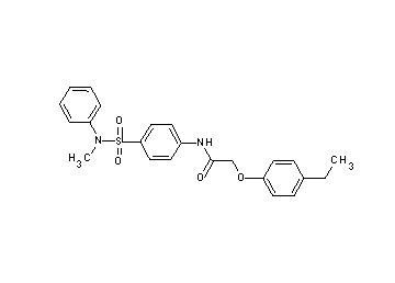 2-(4-ethylphenoxy)-N-(4-{[methyl(phenyl)amino]sulfonyl}phenyl)acetamide
