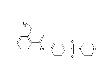 2-methoxy-N-[4-(4-morpholinylsulfonyl)phenyl]benzamide