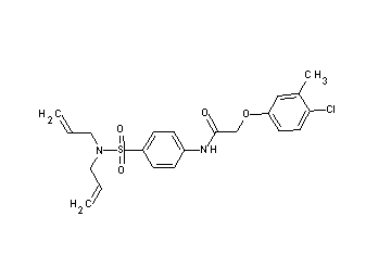 2-(4-chloro-3-methylphenoxy)-N-{4-[(diallylamino)sulfonyl]phenyl}acetamide