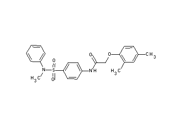 2-(2,4-dimethylphenoxy)-N-(4-{[methyl(phenyl)amino]sulfonyl}phenyl)acetamide - Click Image to Close