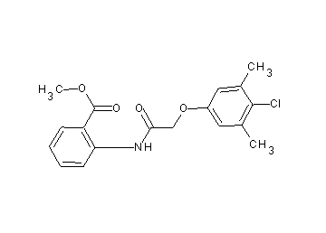 methyl 2-{[(4-chloro-3,5-dimethylphenoxy)acetyl]amino}benzoate