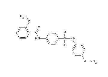 2-methoxy-N-(4-{[(4-methoxyphenyl)amino]sulfonyl}phenyl)benzamide