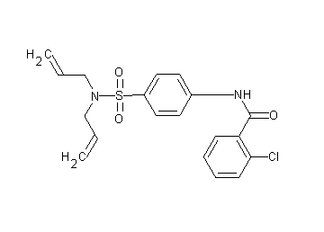 2-chloro-N-{4-[(diallylamino)sulfonyl]phenyl}benzamide