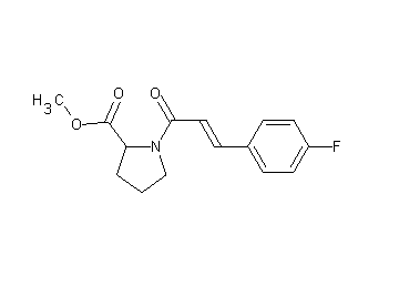 methyl 1-[3-(4-fluorophenyl)acryloyl]prolinate