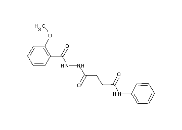 4-[2-(2-methoxybenzoyl)hydrazino]-4-oxo-N-phenylbutanamide