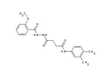 N-(3,4-dimethylphenyl)-4-[2-(2-methoxybenzoyl)hydrazino]-4-oxobutanamide