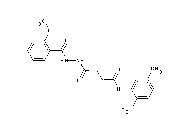 N-(2,5-dimethylphenyl)-4-[2-(2-methoxybenzoyl)hydrazino]-4-oxobutanamide