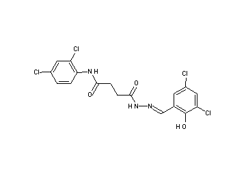 4-[2-(3,5-dichloro-2-hydroxybenzylidene)hydrazino]-N-(2,4-dichlorophenyl)-4-oxobutanamide